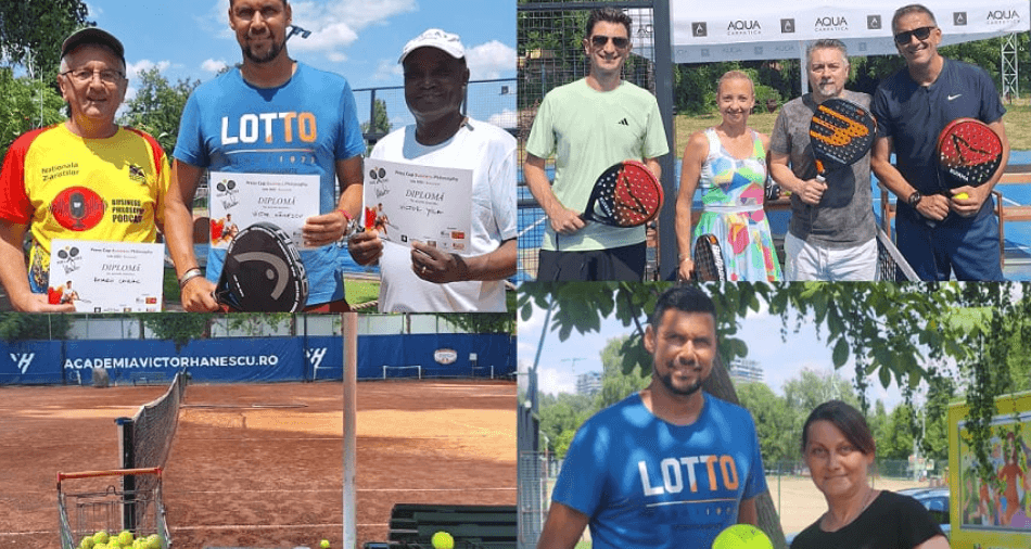 Victor Hănescu a jucat tenis și padel cu jurnaliștii la Press Cup Business Philosophy